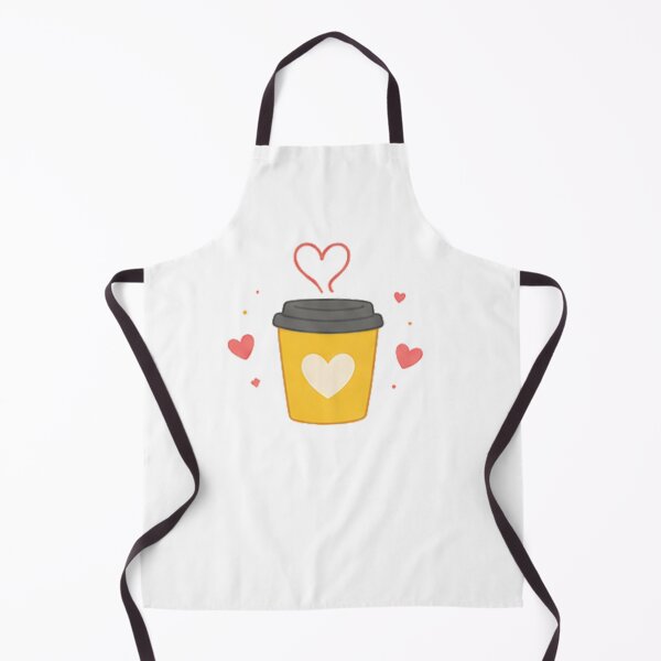 Item preview, Cute Kawaii Coffee Cup Heart Steam Warm Yellow Latte Aesthetic designed and sold by Rehnair.