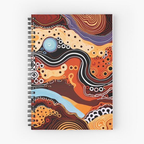Item preview, Aboriginal Inspired Dot Art - Earthy Pathways Abstract Pattern designed and sold by GrinGalore.