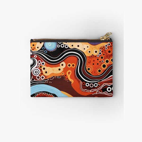 Item preview, Aboriginal Inspired Dot Art - Earthy Pathways Abstract Pattern designed and sold by GrinGalore.