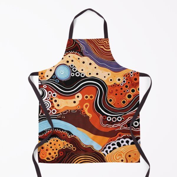 Item preview, Aboriginal Inspired Dot Art - Earthy Pathways Abstract Pattern designed and sold by GrinGalore.