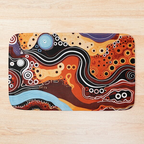 Item preview, Aboriginal Inspired Dot Art - Earthy Pathways Abstract Pattern designed and sold by GrinGalore.