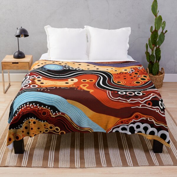 Item preview, Aboriginal Inspired Dot Art - Earthy Pathways Abstract Pattern designed and sold by GrinGalore.