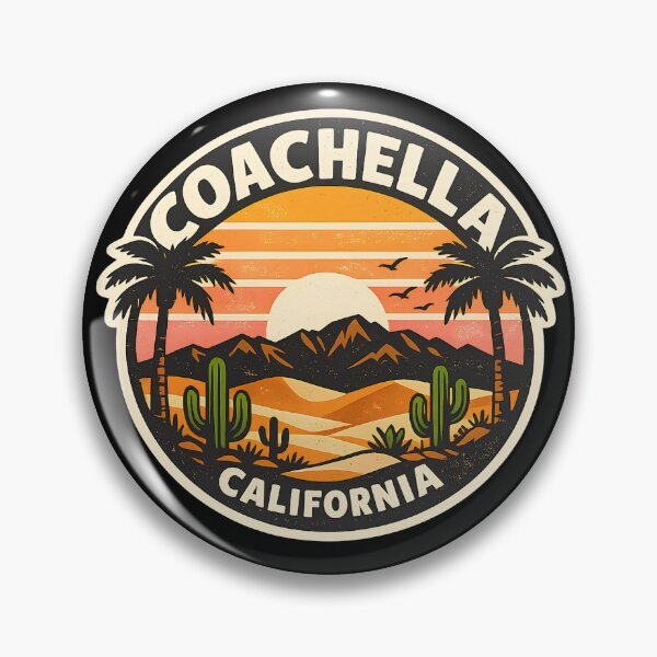 Artikelvorschau, Coachella Kalifornien Vintage Wüste Sonnenuntergang Palmen entworfen und verkauft von LittleArij.