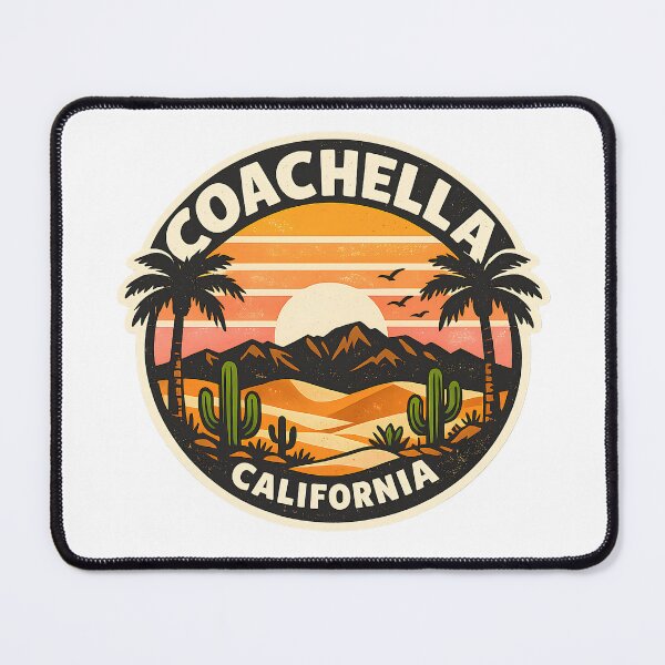 Item preview, Coachella California Vintage Desert Sunset Palms designed and sold by LittleArij.