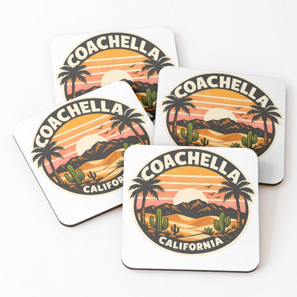 Item preview, Coachella California Vintage Desert Sunset Palms designed and sold by LittleArij.