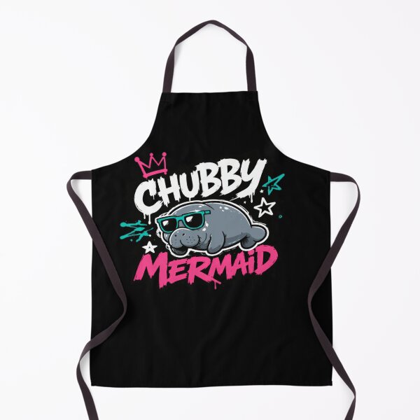 Item preview, Chubby Mermaid Manatee with Sunglasses Design designed and sold by markymaarty.