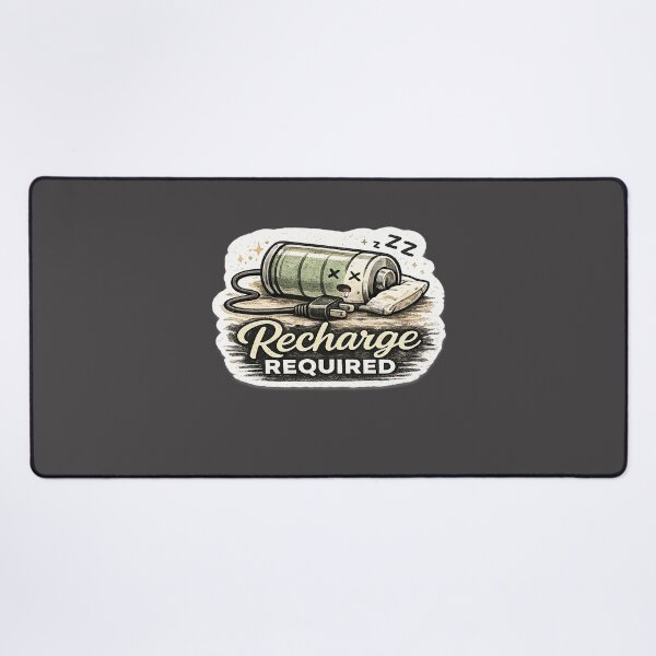 Item preview, Recharge Required | Funny Burnout Design | Social Battery Low Gift for Introverts & Overworked People designed and sold by GottaPics.