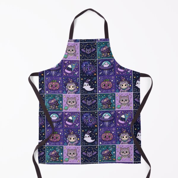 Item preview, Cosmic Kawaii Halloween Creature Grid designed and sold by Teeny Quities.