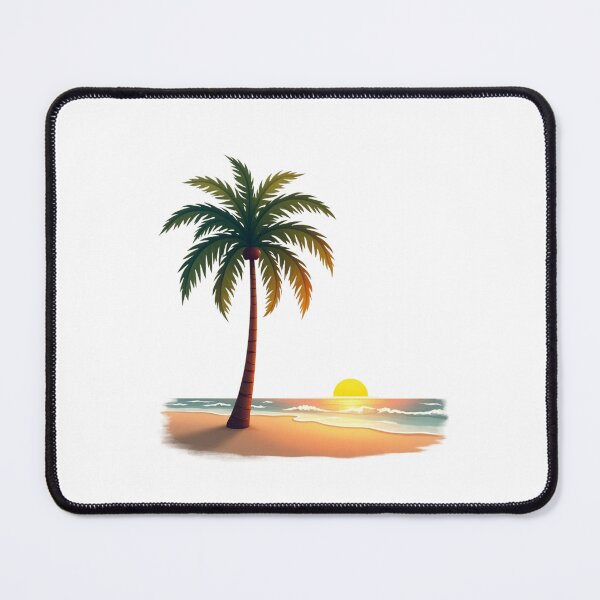 Item preview, Minimal Tropical Palm Tree Beach Sunset | Ocean Paradise Summer Coastal Design designed and sold by Awarrie.