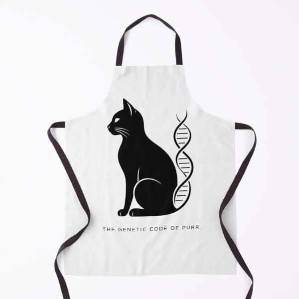 Item preview, The Genetic Code of Purr - Minimalist Science Cat designed and sold by PurrLab Studio.