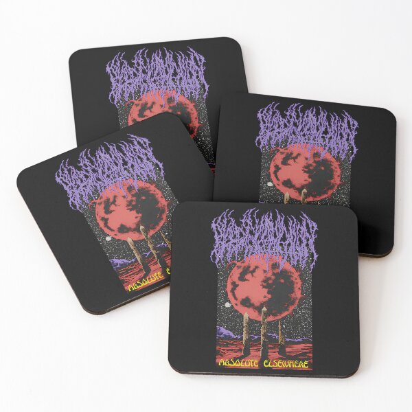 Item preview, Progressive Death Metal Cosmic Red Moon Monolith designed and sold by KevinMarkB.