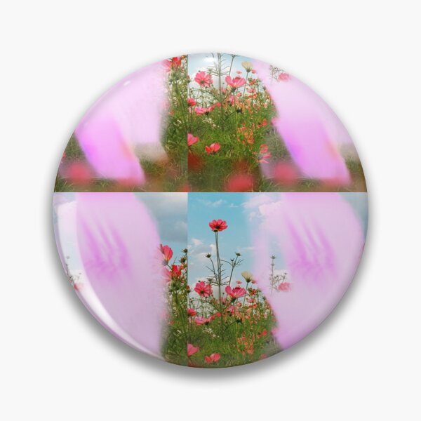 Item preview, Ethereal Glow in the Wildflowers – Rainbow Light Over Cosmos Flowers designed and sold by NylaInnerBloom.