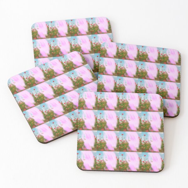 Item preview, Ethereal Glow in the Wildflowers – Rainbow Light Over Cosmos Flowers designed and sold by NylaInnerBloom.