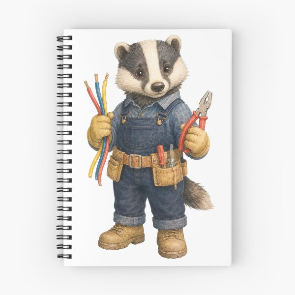 Item preview, Cute Badger Electrician designed and sold by photoparadise22.