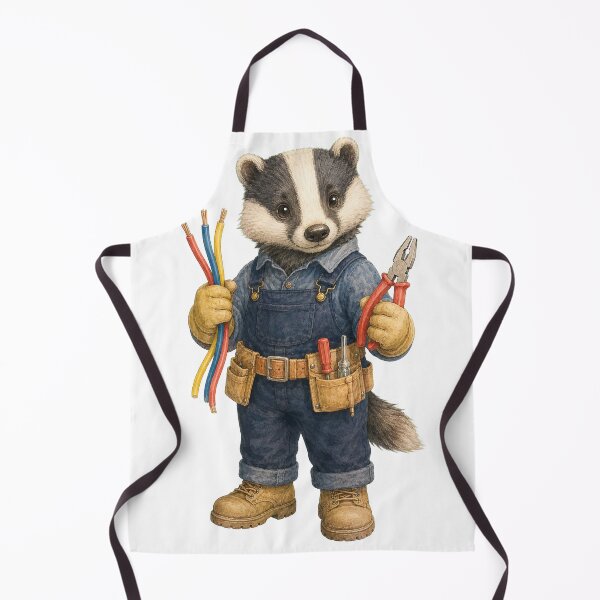 Item preview, Cute Badger Electrician designed and sold by photoparadise22.