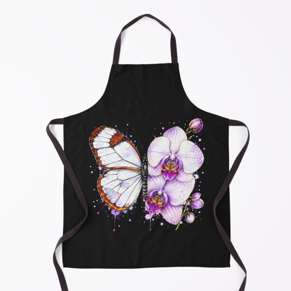 Item preview, Orchid Butterfly Watercolor Illustration designed and sold by ColorSplash123.