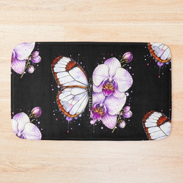 Item preview, Orchid Butterfly Watercolor Illustration designed and sold by ColorSplash123.