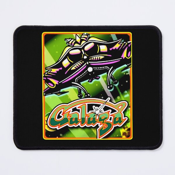 Item preview, Galaga Green Spacecraft Arcade Gaming Poster designed and sold by Pintergallery.