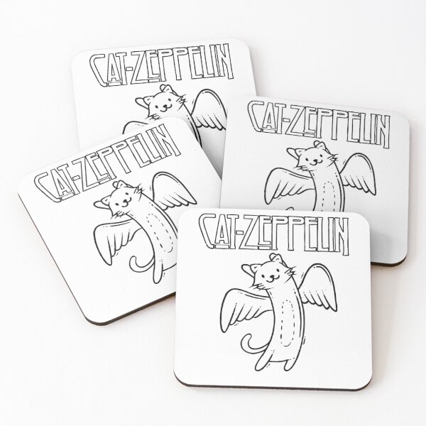 Item preview, Cat-Zeppelin Flying Cat Band Parody designed and sold by ValerieEmard.