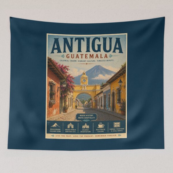 Item preview, Vintage Antigua - Guatemala Poster designed and sold by GoodOldVintage.
