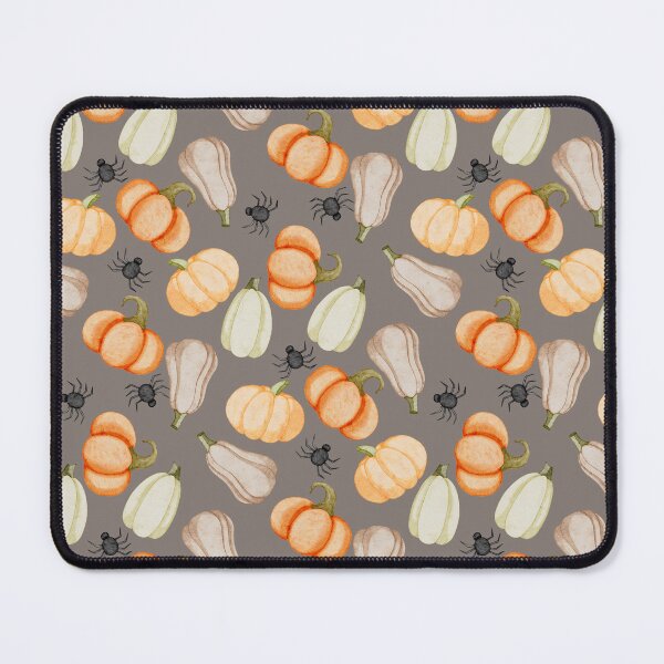 Item preview, Watercolor Heirloom Pumpkins and Spiders Taupe Halloween Pattern designed and sold by svitlaarty.