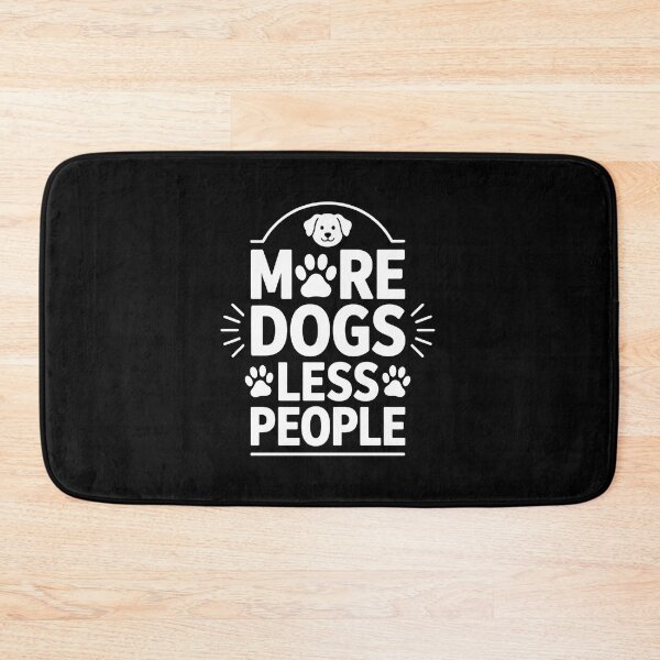 Item preview, More Dogs Less People Paw Print Dog Lover Graphic designed and sold by SoyLamderma.