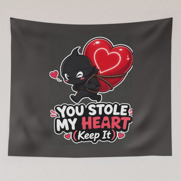 Item preview, You Stole My Heart Keep It Cute Flirty Thief Sticker designed and sold by Aliplus+.