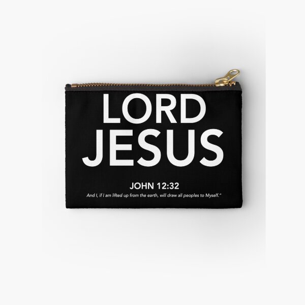 Item preview, English - Lord Jesus John 12:32 White Text designed and sold by Believe-Jesus.