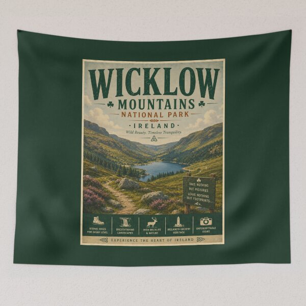 Item preview, Wicklow Mountains National Park - Ireland designed and sold by GoodOldVintage.