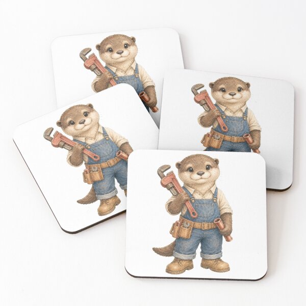 Item preview, Cute Otter Plumber designed and sold by photoparadise22.