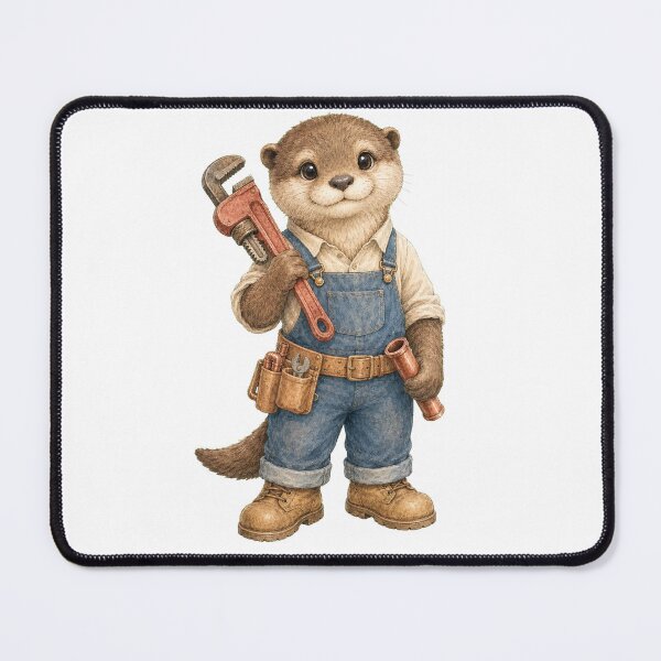 Item preview, Cute Otter Plumber designed and sold by photoparadise22.