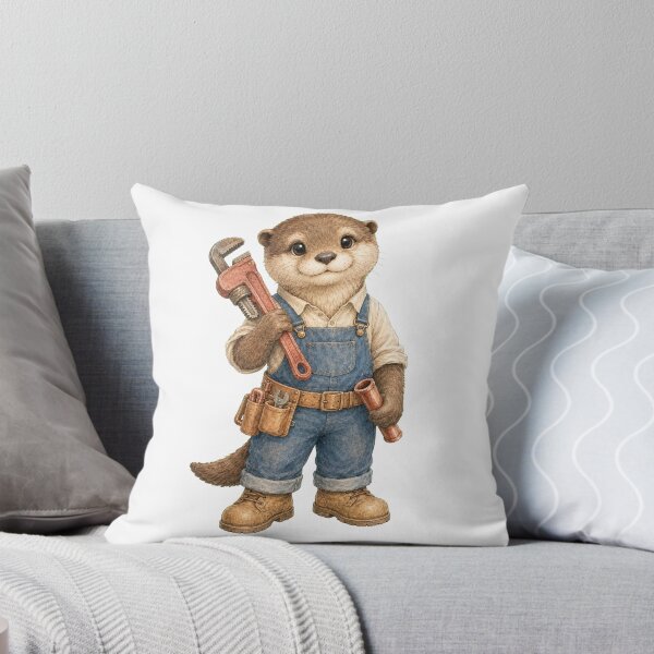 Item preview, Cute Otter Plumber designed and sold by photoparadise22.