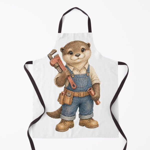 Item preview, Cute Otter Plumber designed and sold by photoparadise22.