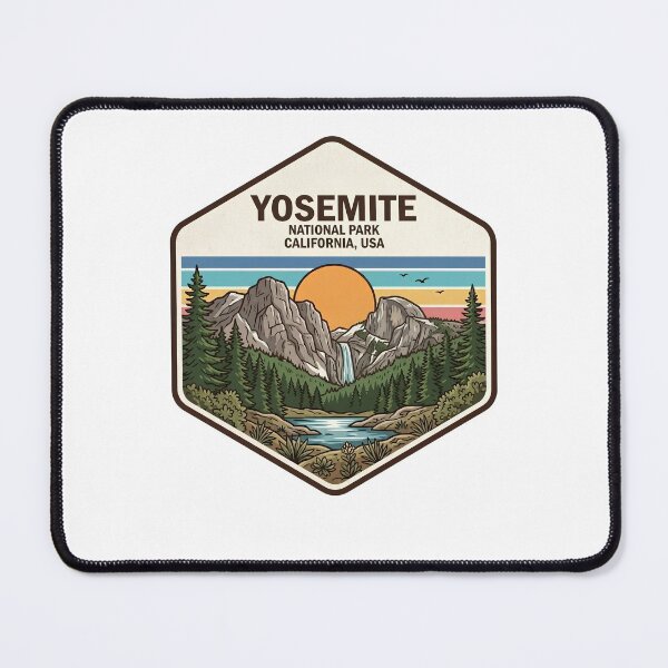 Item preview, Yosemite National Park California Vintage Mountain Sunset designed and sold by LittleArij.