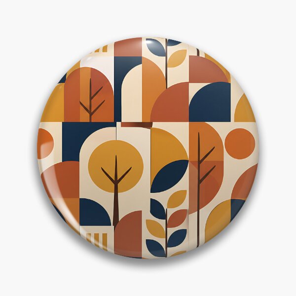 Item preview, Minimalist Bauhaus Geometric Autumn Shape Pattern designed and sold by Thai Vibe Studio.