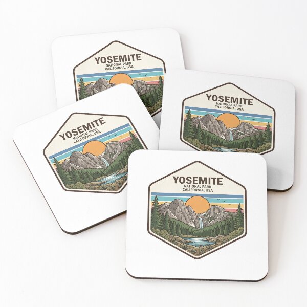 Item preview, Yosemite National Park California Vintage Mountain Sunset designed and sold by LittleArij.
