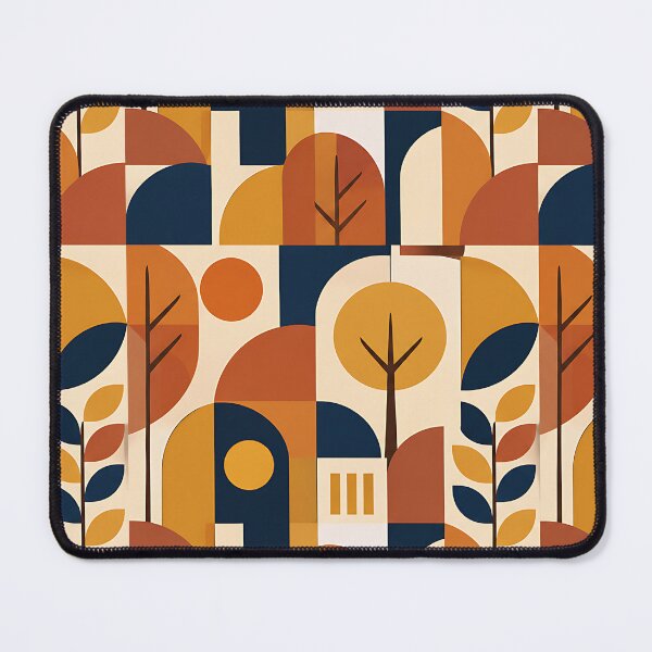 Item preview, Minimalist Bauhaus Geometric Autumn Shape Pattern designed and sold by Thai Vibe Studio.