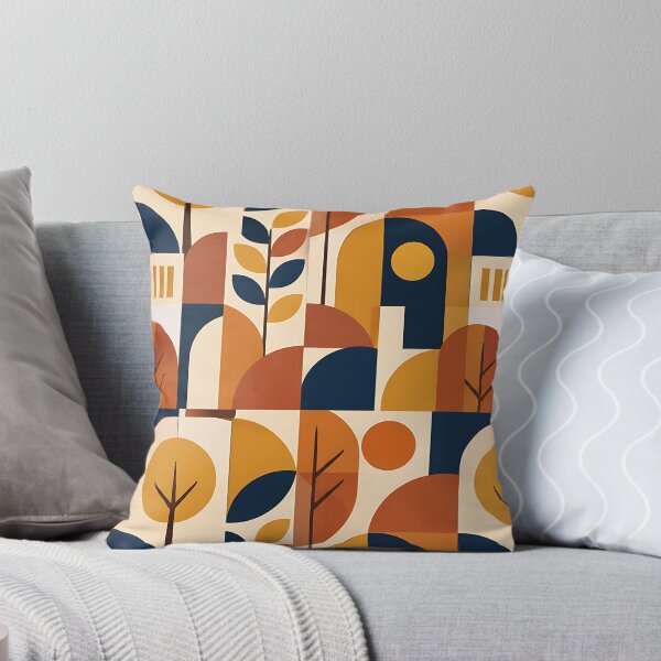 Item preview, Minimalist Bauhaus Geometric Autumn Shape Pattern designed and sold by Thai Vibe Studio.