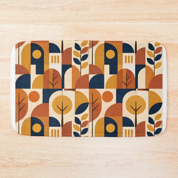 Item preview, Minimalist Bauhaus Geometric Autumn Shape Pattern designed and sold by Thai Vibe Studio.