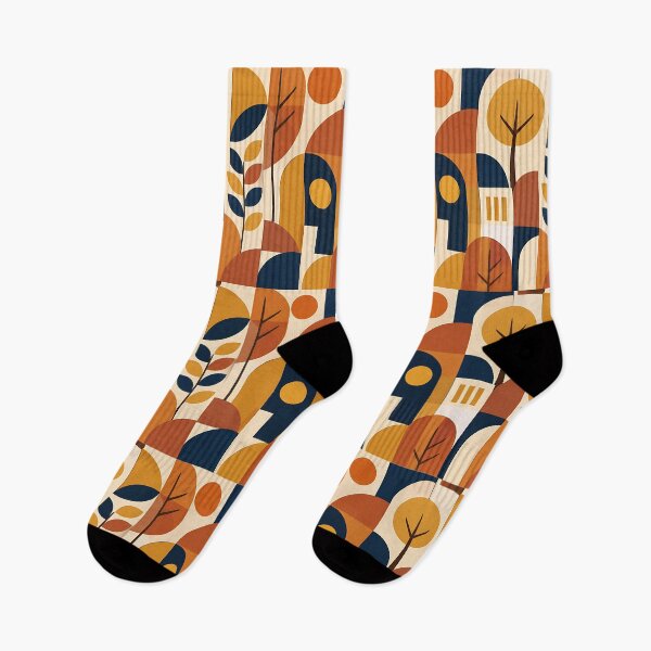 Item preview, Minimalist Bauhaus Geometric Autumn Shape Pattern designed and sold by Thai Vibe Studio.