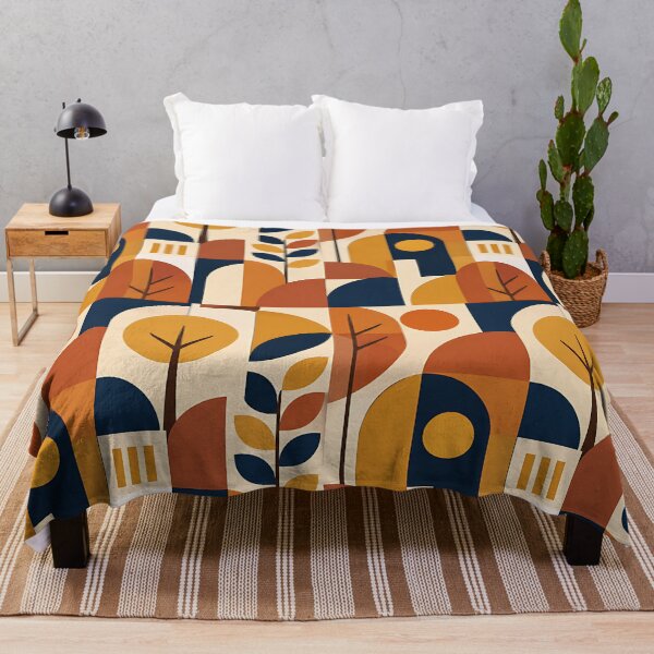 Item preview, Minimalist Bauhaus Geometric Autumn Shape Pattern designed and sold by Thai Vibe Studio.