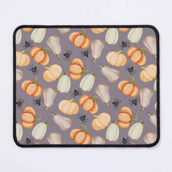 Item preview, Watercolor Heirloom Pumpkins and Spiders Muted Purple Halloween Pattern designed and sold by svitlaarty.