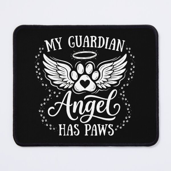 Item preview, My Guardian Angel Has Paws designed and sold by SoyLamderma.