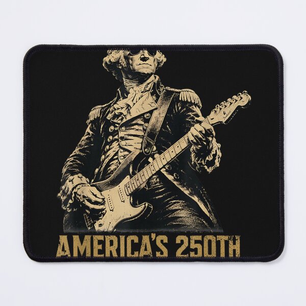 Item preview, America 250th George Washington Rock Guitar Music 1776 2026 T-Shirt designed and sold by AidanMacdougall.