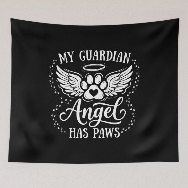 Item preview, My Guardian Angel Has Paws designed and sold by SoyLamderma.