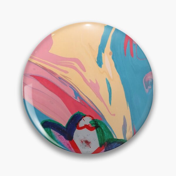 Item preview, Abstract Fluid Art Figure – Colorful Marbled Character Painting designed and sold by NylaInnerBloom.