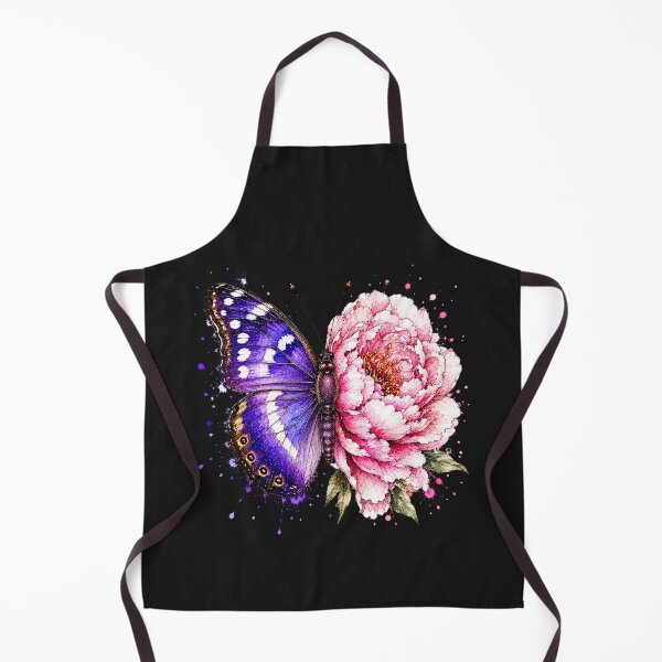 Item preview, Peony Butterfly Watercolor Illustration designed and sold by ColorSplash123.