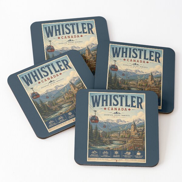 Item preview, Vintage Whistler - Canada Poster designed and sold by GoodOldVintage.