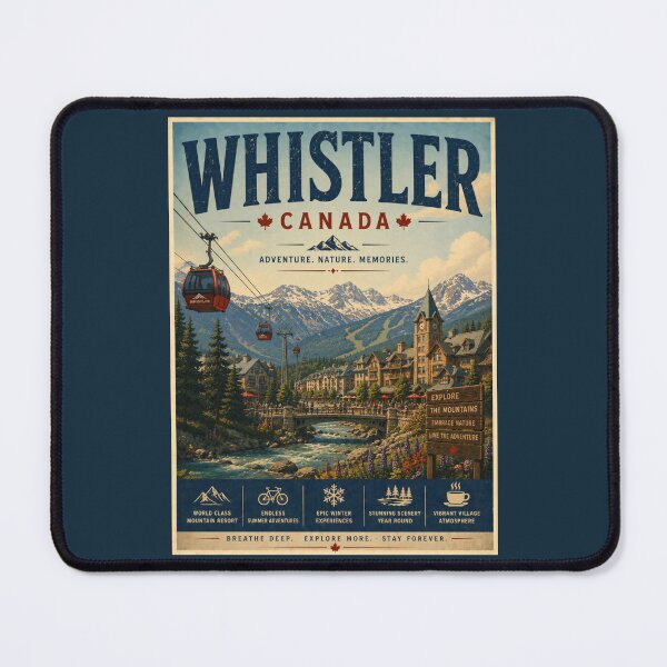 Item preview, Vintage Whistler - Canada Poster designed and sold by GoodOldVintage.