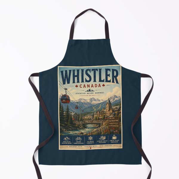 Item preview, Vintage Whistler - Canada Poster designed and sold by GoodOldVintage.